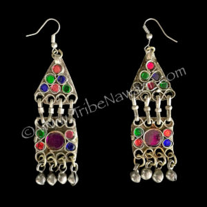 Classic Kuchi Earrings With Multicolors
