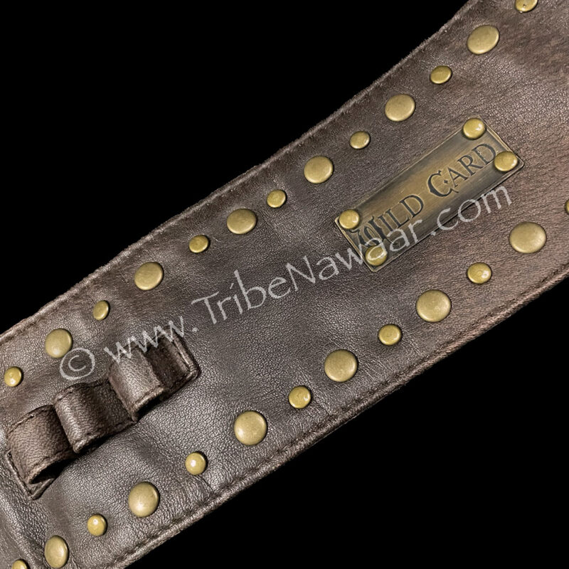 Leather Rider Belt-Wild Card Designs (Consignment tn)