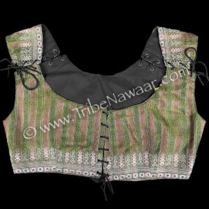 Iridescent Olive Corseted Bodice #2, XXL