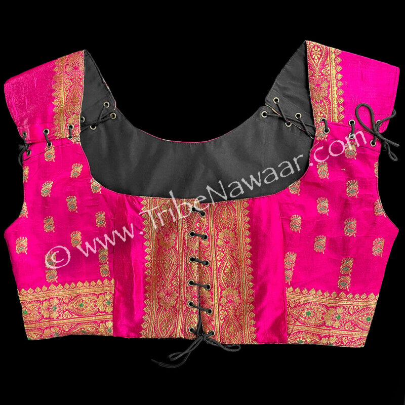 Shimmery Fuchsia Corseted Bodice, XXL