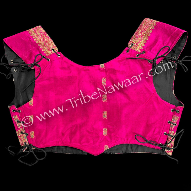 Shimmery Fuchsia Corseted Bodice, XXL