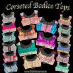 Corseted bodice tops available from The Nawaar Marketplac
