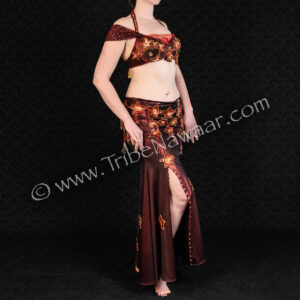 Phoenix Red Star Bra & Skirt- Joharah International (Consignment beron1-13)