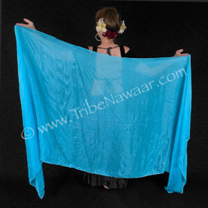 Aquamarine Silk Veil (Consignment xiad1-15)