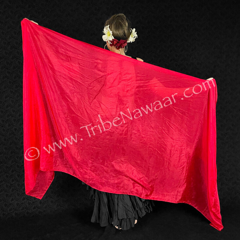 Red Silk Veil (Consignment xiad1-16)