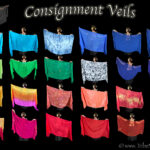 Belly dance consignment veils available from The Nawaar Marketplace at www.TribeNawaar.com