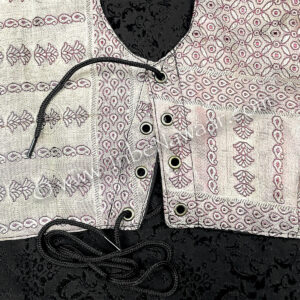 Tribe Nawaar's overlap lacing technique for corseted bodice tops, step 1