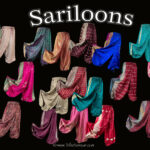 New vintage sari pantaloons 'sariloons' - eco chic upcycled belly dance pants (aka pantaloons or harem pants) available at the Nawaar Marketplace at www.TribeNawaar.com