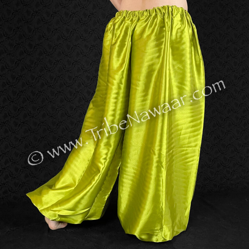 Green Gold Satin Pantaloons (Consignment lunor1-65)