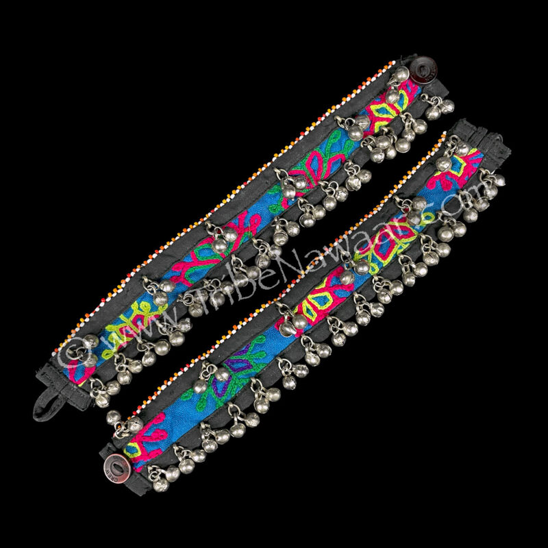 Blue Lotus Traditional Gota Anklets