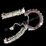 Vintage Coin Armband With Long Cowrie Shell Falls for belly dance available on consignment at the Nawaar Marketplace at www.TribeNawaar.com (top view)