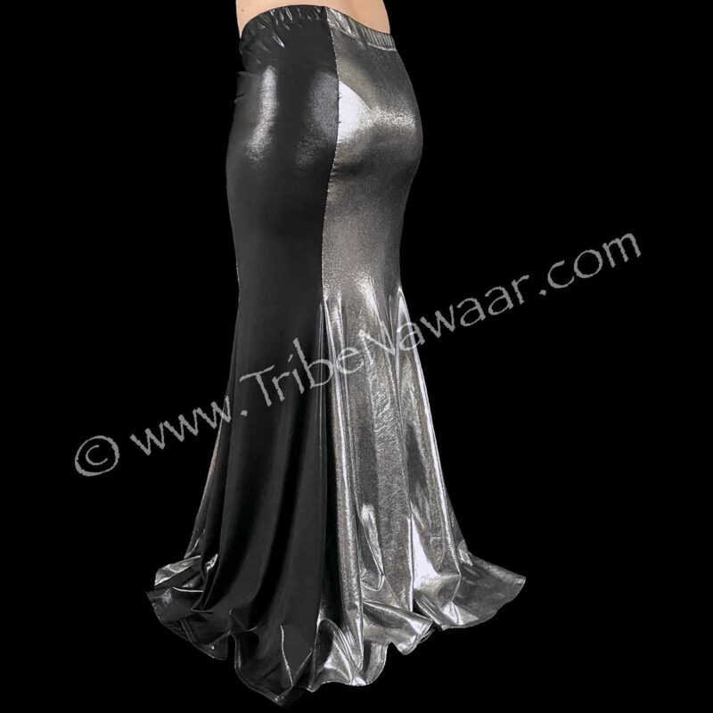 Black & Silver Mermaid Skirt (Consignment dasch1-1)