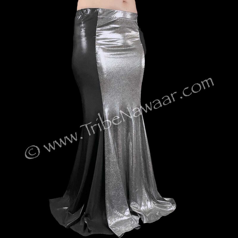 Black & Silver Mermaid Skirt (Consignment dasch1-1)
