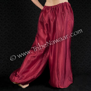 Cherry Red Satin Pantaloons (Consignment lunor1-59-60)