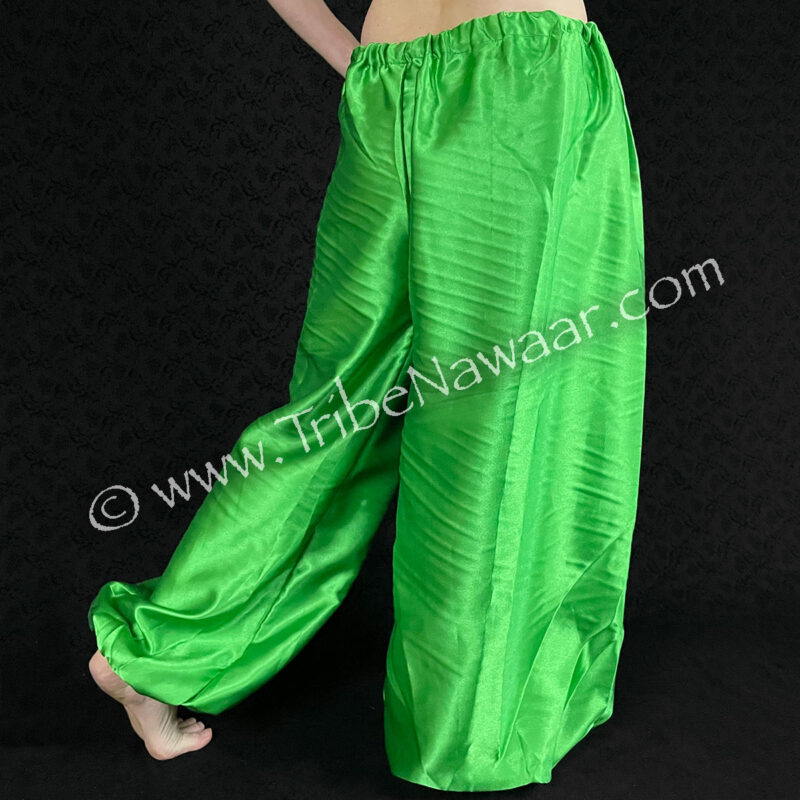 Green Satin Pantaloons (Consignment lunor1-66)