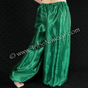 Emerald Green Satin Pantaloons (Consignment lunor1-67)