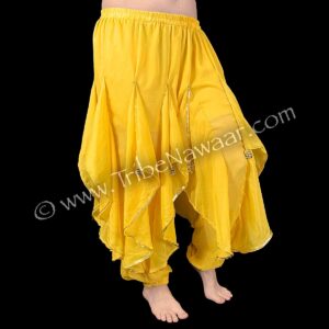 Yellow Ruffle Pantaloons (Consignment mfri2-2)