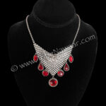 Ruby Romance Necklace for belly dance, weddings, formal events and cosplay and more available on consignment from The Nawaar Marketplace at www.TribeNawaar.com