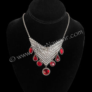 Ruby Romance Necklace for belly dance, weddings, formal events and cosplay and more available on consignment from The Nawaar Marketplace at www.TribeNawaar.com