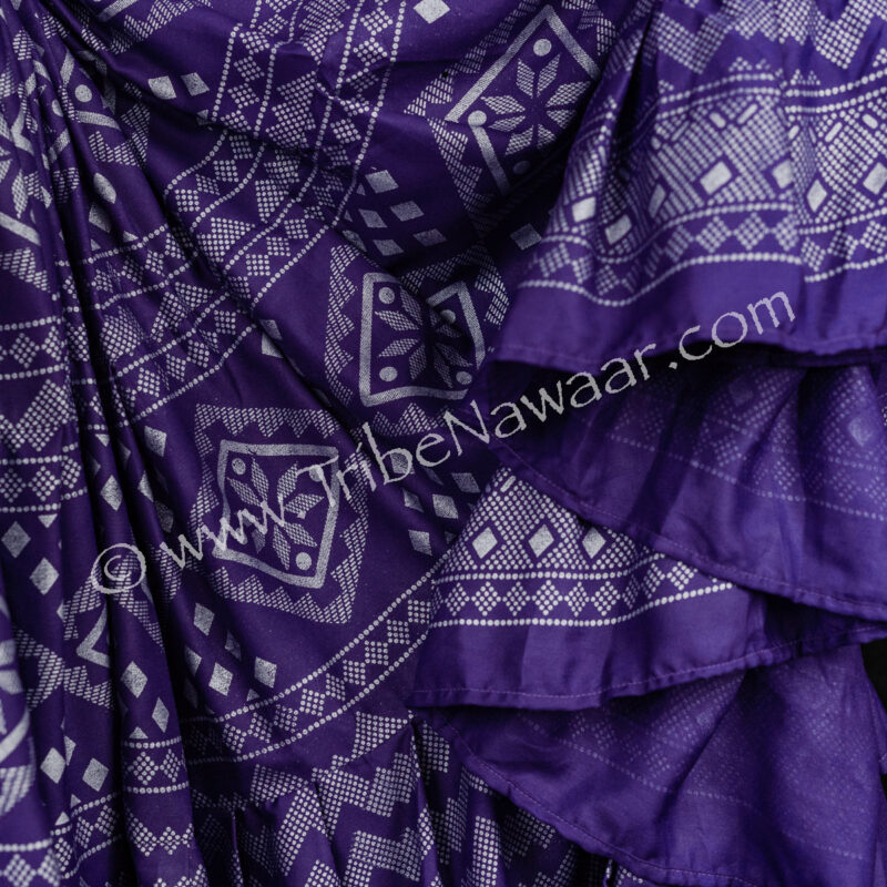 Purple & Silver Assuit Skirt