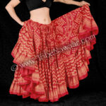 Phoenix Flame Assuit Skirt - 25 yard Belly Dance Skirt from Nawaar Marketplace at www.TribeNawaar.com