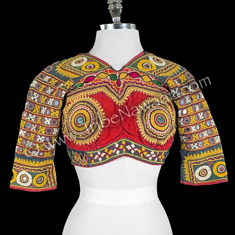 Vintage Banjara Mirrored Choli Top (Consignment mfri4-29)