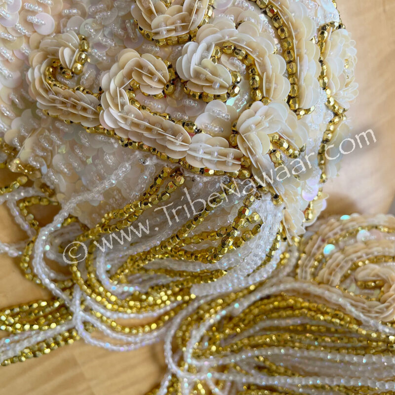 Cream & Gold Bedlah- Topkapi Designs (Consignment mochr1-8)