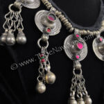Laila Traditional Kuchi Necklace for belly dance from the Nawaar Marketplace at www.TribeNawaar.com (detail)