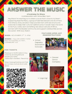 Fundraiser for Akpe Na Mawu: Answer The Music