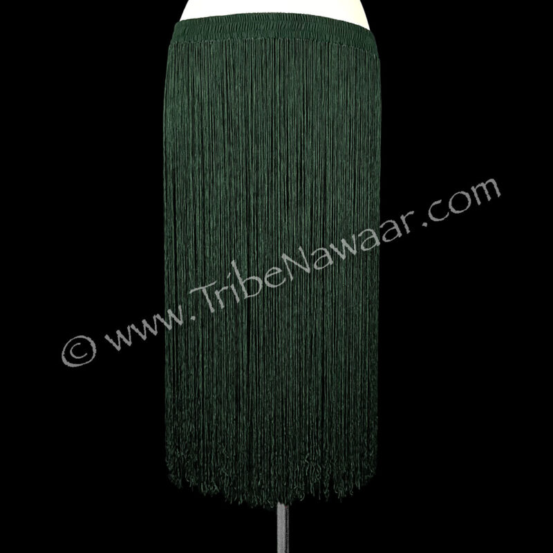 Long Green Fringe Belt