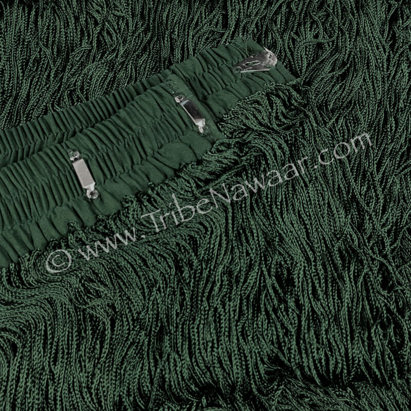 Long Green Fringe Belt