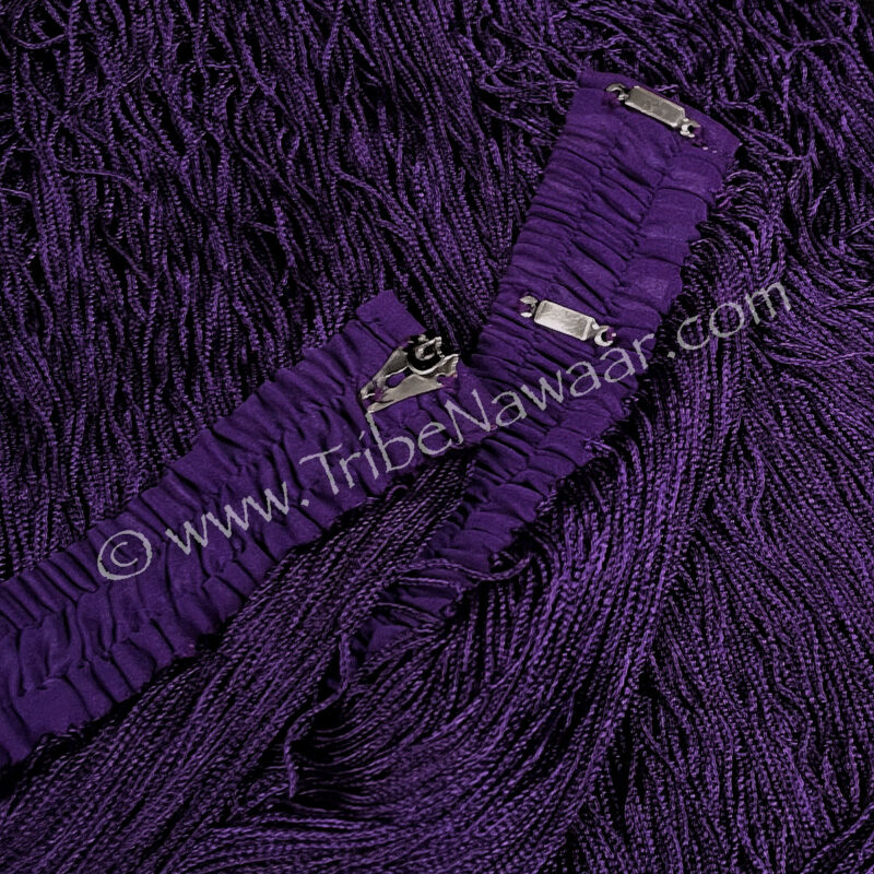 Long Purple Fringe Belt