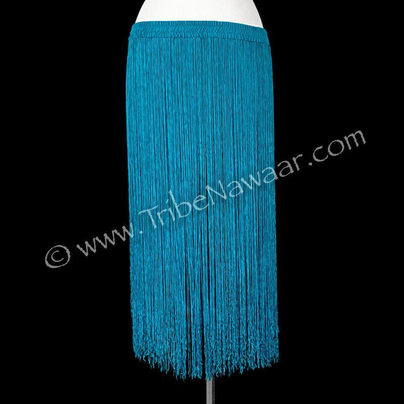 Long Turquoise Fringe Belt