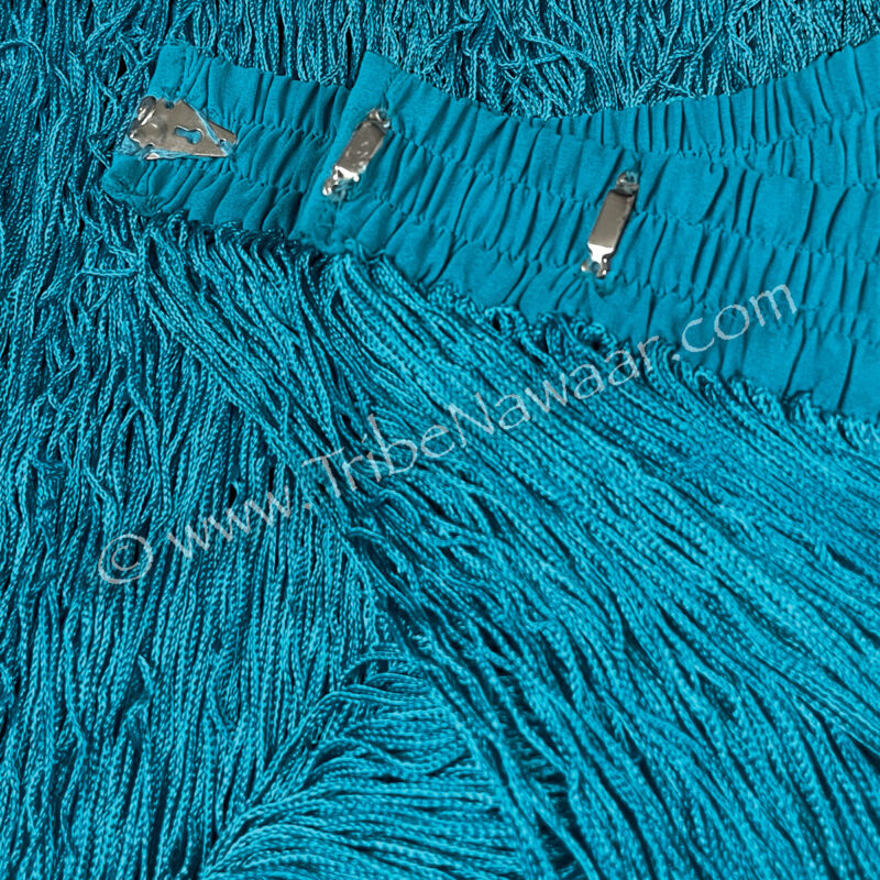 Long Turquoise Fringe Belt