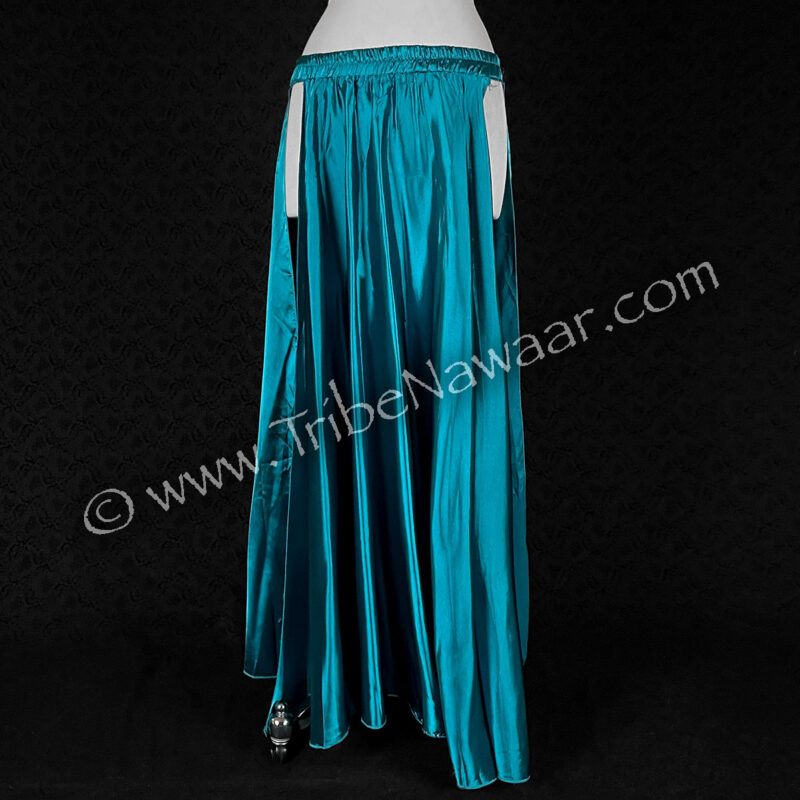 Teal Satin Reveal Skirt (Consignment alidye1-20)