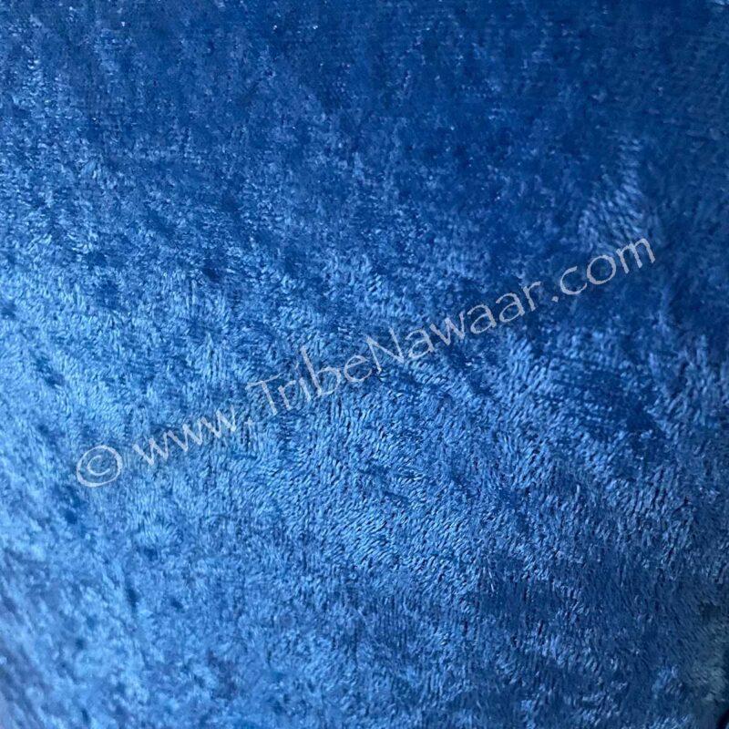Blue Crushed Velvet Base Dress (Consignment demain1-19)