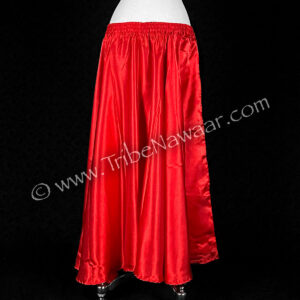 Phoenix Red Satin Circle Skirt (Consignment lunor1-10)