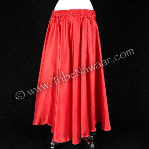 Red Satin Circle Skirt (Consignment lunor1-11)