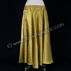 Gold Satin Circle Skirt (Consignment lunor1-20)