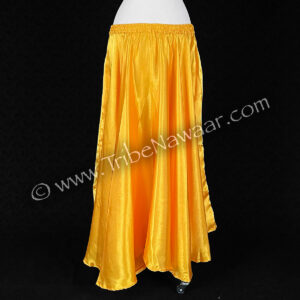 Marigold Satin Circle Skirt (Consignment lunor1-22)