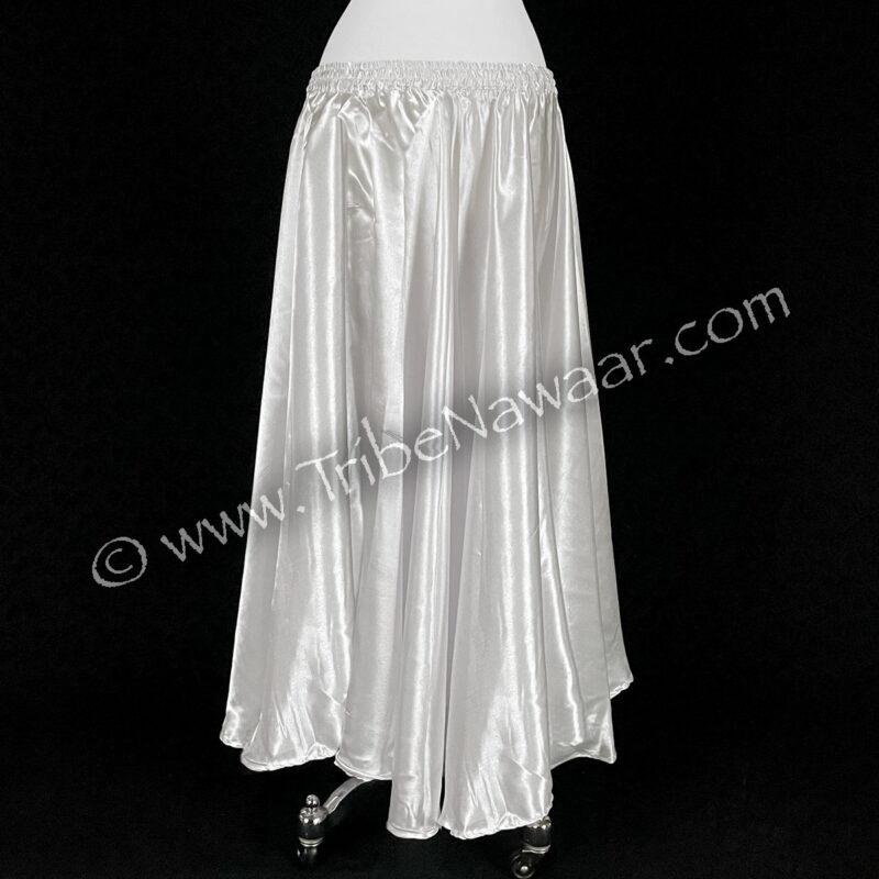 White Satin Circle Skirt (Consignment lunor1-25)