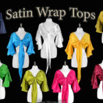 Satin Wrap Tops for belly dance available on consignment at the Nawaar Marketplace at www.TribeNawaar.com