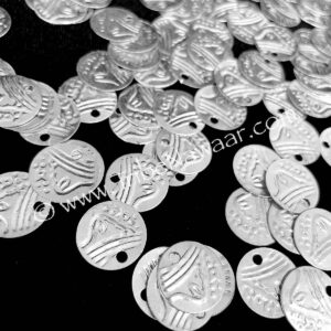 Silver Toned DIY Belly Dance Coins, 1/2″