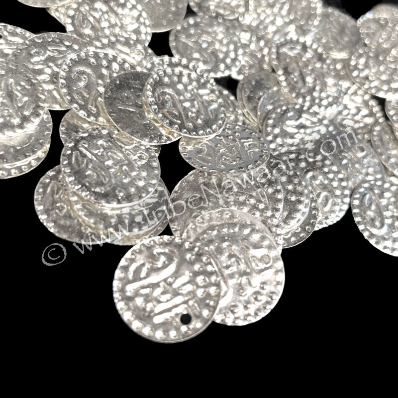 Silver Toned DIY Belly Dance Coins, 1/2″
