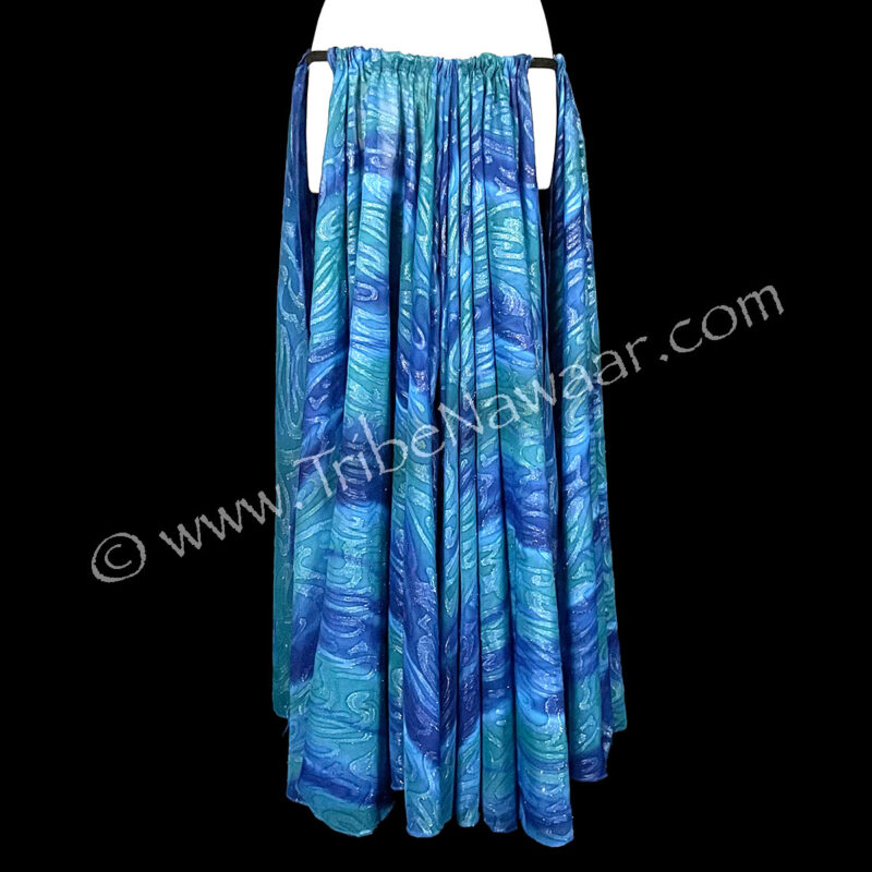Mermaid Dreams Shimmer Chiffon Slit Skirt (Consignment mbuss)