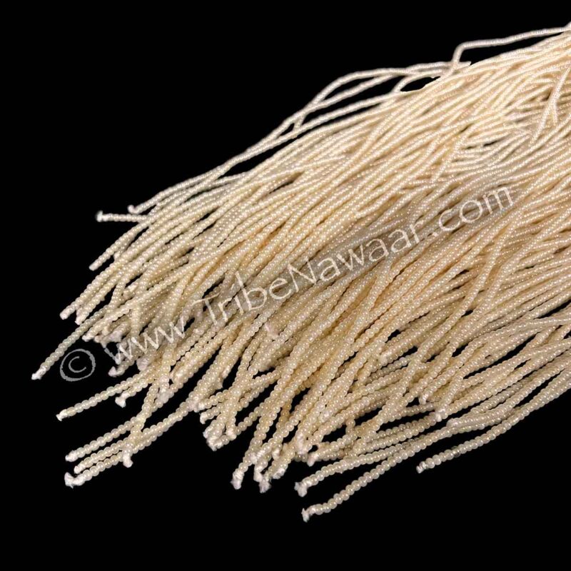 Warm Ivory Beaded Fringe Pieces (Consignment CSTR14-11)