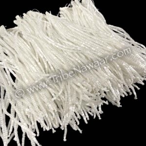 White Beaded Fringe Pieces (Consignment CSTR14-12)