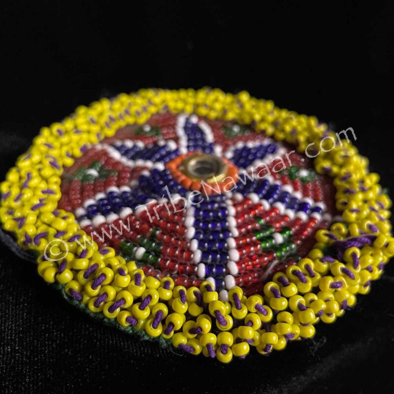 Beaded Medallion Piece M (Consignment kgmc1-62)
