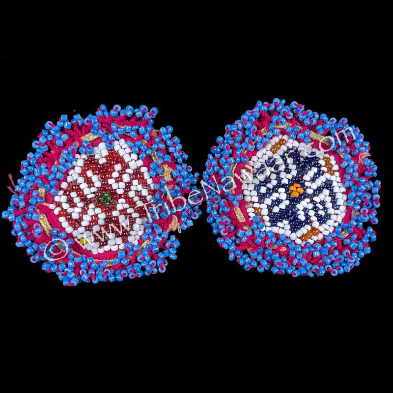 Beaded Medallion Pair 9 (Consignment macart1-42a)