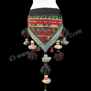 Spruce Tasseled Hip Scarf